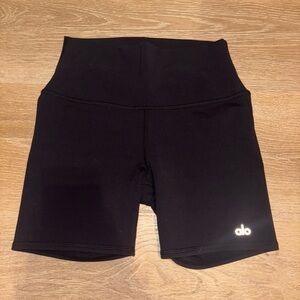 ALO Yoga Black High-Rise Bike Shorts